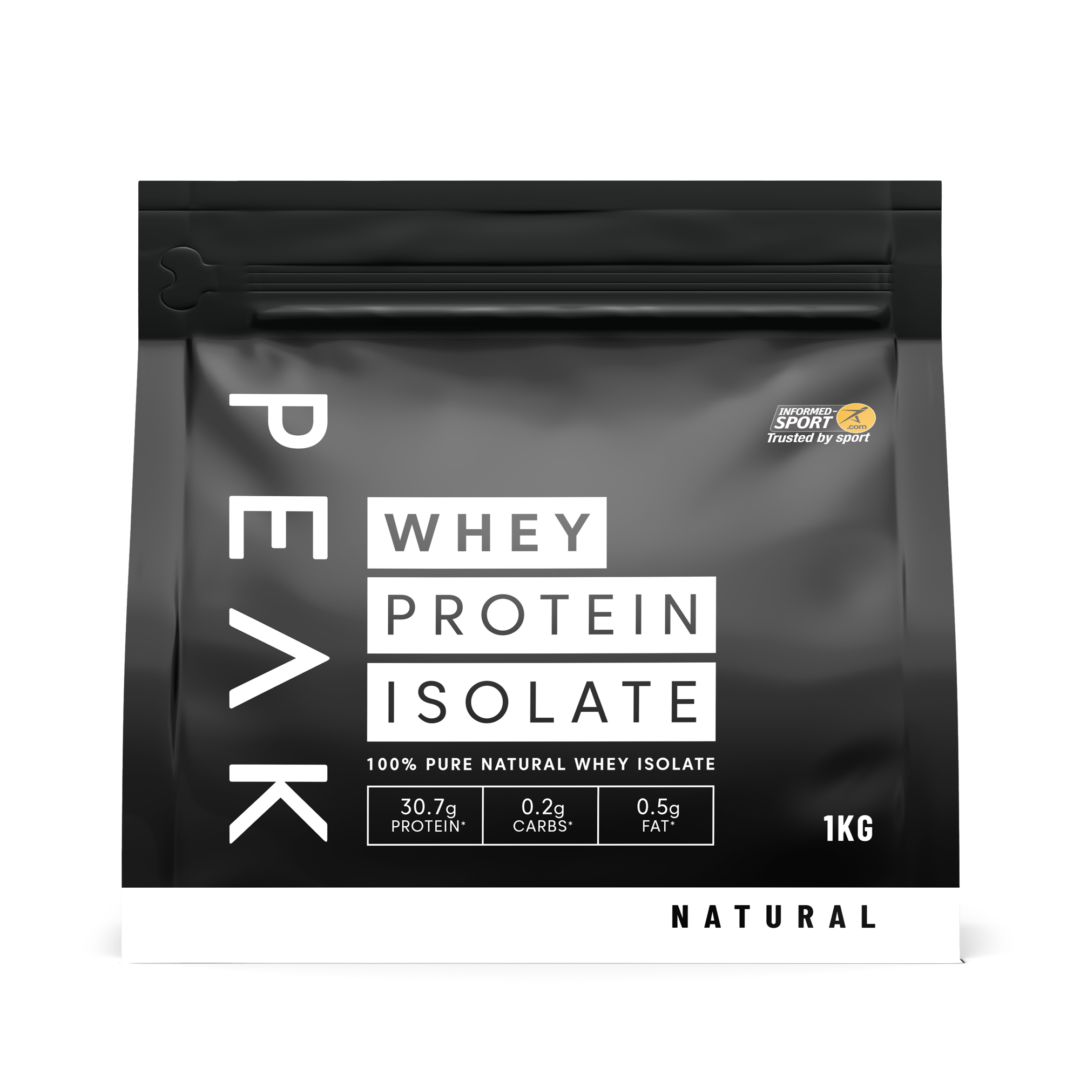 Whey Protein Isolate 1kg Natural Peak Nutritionals